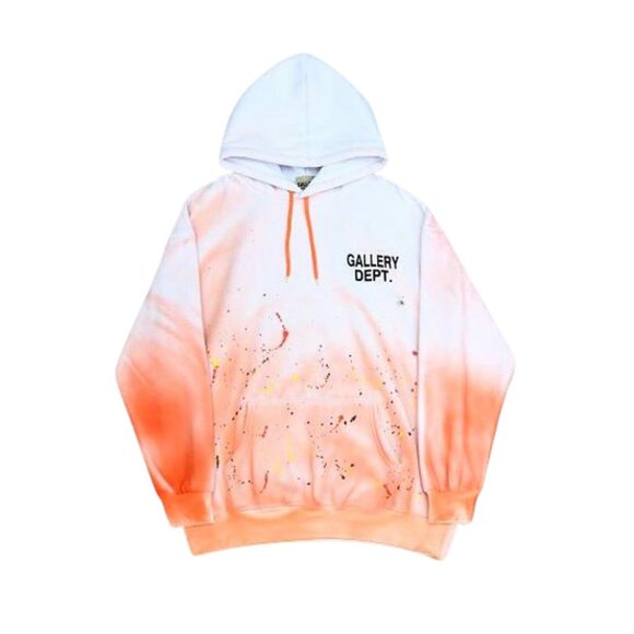 Gallery Dept Other - Gallery Dept Printed Pullover Hoodie Orange